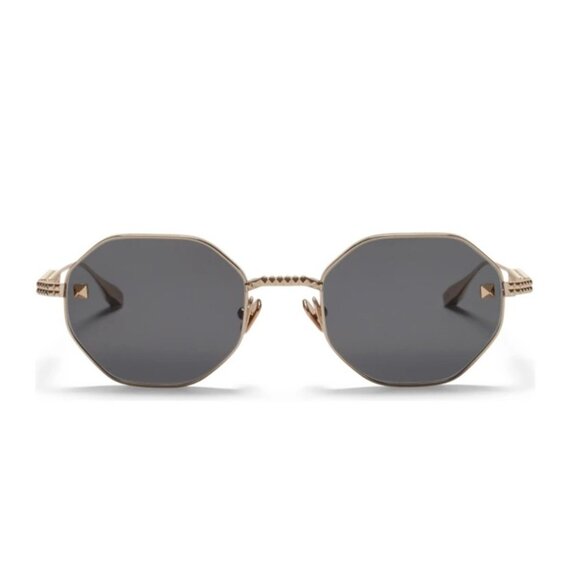 NEW VALENTINO SUNGLASSES GOLD WOMEN EYEWEAR VALENTINO VLS-122A main image 4